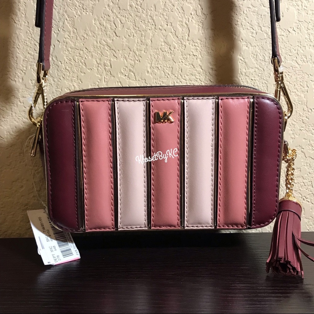 NWT / Michael Kors Small Quilted TriColor Cam Bag - Picture 4 of 6
